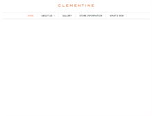 Tablet Screenshot of ourclementine.com